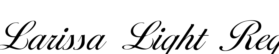 Larissa Light Regular Font Download Free